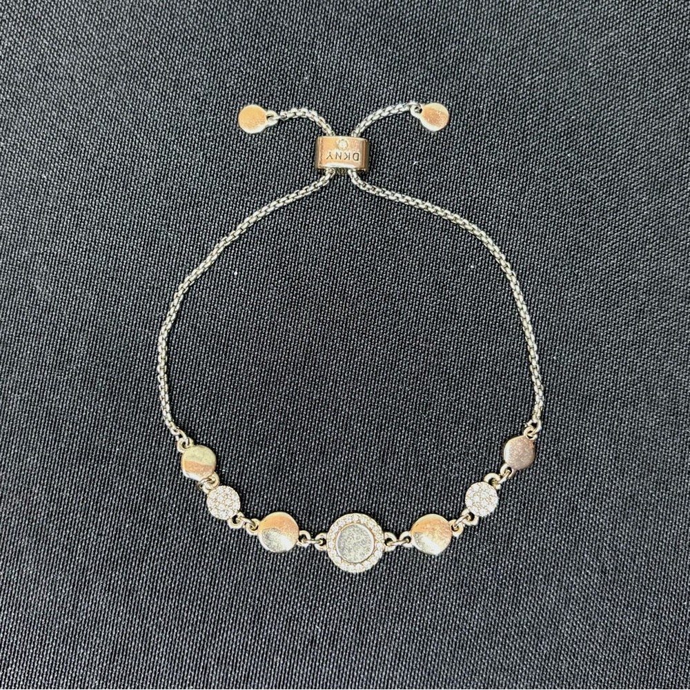 DKNY Slider Bracelet, Gold, Rhinestones
